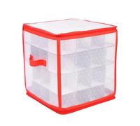 Genérico Rangement de décoration de Noël - Pliable à 64 compartiments, diviseur stable, rangement peu encombrant | Boîte décorative, pratique, sécurisée, idéale pour dormir