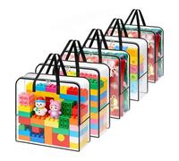 Genérico Rangement pour couronnes de 5 pièces - Matériau ABS | Conteneur transparent avec fermeture éclair de 26 pouces, 925 g, organisateur de guirlandes imperméable qui améliore la protection