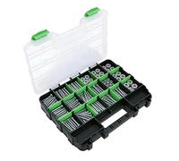 Genérico Rangement pour vis et boulons | Double face avec séparateurs amovibles pour écrous, perles, bijoux, équipements, garage, atelier, électriciens.