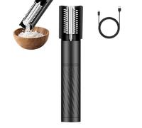 Generico Râpe de noix de coco | Râpe électrique à rotation portative sans fil | Grattoir à pulpe de noix de coco, pour poisson, maison, four, cuisine, vacances, camping, pique-nique, hôtel