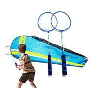 Genérico Raquette de badminton professionnelle | Set de rechange de badminton léger pour 2 joueurs, raquettes d'équipement résistant antidérapant pour adultes et , jeu familial en plein air