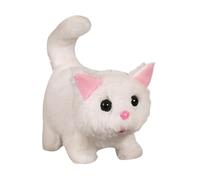 Generico Real Robot Cat Plush, Interactive Electronic Kitten , 7,48 x 4,33 x 6,69 Inches Fun Learning Educationa, Soft Touch Robot Animal for Children, Boys Girls, White Pink Yellow Gray