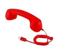 Generico Récepteur pour téléphone portable - de bureau avec prise jack de 3,5 mm | Connecter le récepteur du téléphone cellulaire | Casque Récepteur téléphonique rétro pour réunions, vidéoconférences