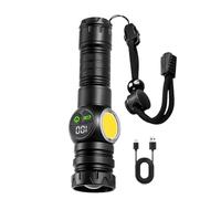 Generico Rechargeable Flashlight, LED Torch, Portable Light, Long Battery Life, Aluminum Alloy Shell, Compact Build, 188g Weight, 1,65 x 6,69 pouces, pour le camping, la pêche, la chasse