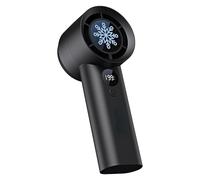 Generico Rechargeable Hand Fan - Long-Lasting Digital Battery Display, Compact USB Portable Handheld Fan, Multi-Speed Personal Cooling, Silent Pocket Power fanCase | For Girls Teens Women Boys