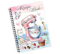 Genérico Recipe Book, Cooking Notebook, Meal Planner with 100 Sheets, Writing Journal for Kitchen Prep, Travel Journaling, Beginners Organizing, Home Gifting, Birthday Recording