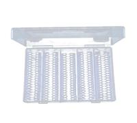 Generico Récipient de pièces - 100 pièces conteneur supplémentaires | étui pour pièces pour joints de 25 mm | Titulaire de la pièce pour centime, centime, nickel