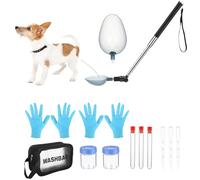 Generico Récipient d'échantillons d'urine pour chien, baguette de récupération d'urine avec poignée télescopique, support portable pour chiots, cage, tapis, jardin, maison, meubles, sol