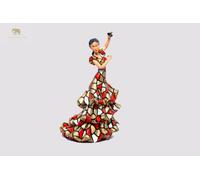 Genérico Red Mosaic Spanish Flamenco Dancer Statue Made with Marble Dust and with Enamel. It's The Best Collection in Spain. (14 centimètres), SDR01