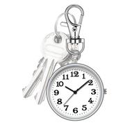 Genérico Regardez le porte-clés - Montre à clip | Minuteur de sac à dos Key Buckle | Calendrier suspendu, minuterie de sacs ronds, élégant pour les familles, vacances, fournitures, argent