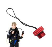 Genérico Régulateur de réservoir - Threaded Dust Plug Protector Cap | Réservoirs Ndustrial DIN Tanks Cover with Rope | Diving Dive Tanks Regulator, Industrial DIN Valvess Covesr For Du