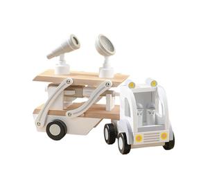 Generico - Remorque Transport en Bois Amovible,Camion Porte Voiture Jouet,Pour Jeu Véhicules Construction Anniversaire