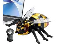 Genérico Remote Control Bee - Robot Bee Cool Prank | Remote Control Toy, Robot Bees Cool Prank Toy with Spray Sound Light, Floor Crawling Animals For Children Boys Girls Home Travel Wall Floor