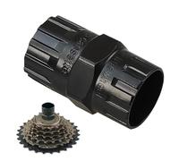 Genérico Remover de roue libre de vélo : outil durable d'extraction de cassette, extracteur de réparation, clé à anneau de verrouillage antidérapant, remplacement du corps de moyeu libre