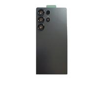 Generico Remplacement compatible avec Samsung Galaxy S25 Ultra SM-S938B S938B Housse de batterie avec coque lentille pour appareil photo verre arrière arrière coque arrière + adhésif double face +