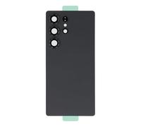 Generico Remplacement compatible avec Samsung Galaxy S25 Ultra SM-S938B S938B Housse de batterie avec coque lentille pour appareil photo verre arrière arrière coque arrière + adhésif double face +