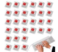 Genérico Remplacement de l'interrupteur | 30 pièces de rechange de clavier, corps d'axe dédié, écriture avec | Ensemble d'axes de clavier de jeu avec interrupteurs de réponse mécanique