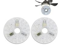 Genérico Remplacement de ventilateur de plafond, remplacement de lumière LED de ventilateur de plafond 15 W 3CCT Dimmable Kit de modernisation avec fonction de mémoire Base en aluminium universelle
