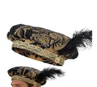 Genérico Renaissance Hat Men Costume Renaissance Cosplay Costume Headpiece | Costume Adulte Costume pour Celebration Carnival Parade | Photoshoot Holiday Party Performance Headwear For Adults
