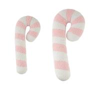 Generico Rendez votre maison confortable avec ces taies d'oreiller de Noël à rayures larges et motifs d'hommes et de maisons en pan, parfaites pour canapé, chambre à coucher et décorations d'hiver.