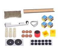 Generico Réparation de Queues de Billard - Composite de Papier ABS - par Bïliardo | Kit de Remplacement Pointe de Biliarṣo 150 G, Outils professionnels pour ponçage et modelage avec pince