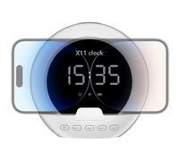 Genérico Réveil avec haut-parleur sans fil - Horloge de nuit portable, appareil de lecture musicale pour maison, haut-parleur portable pour sport, voyage et travail