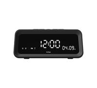 Generico Réveil avec haut-parleur sans fil, large écran température en degrés Celsius, réveil - lecteur de musique de table de chevet antidérapant pour chambre à coucher, bureau et dortoir