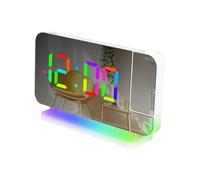 Genérico Réveil - avec rotation de 180 degrés - Réveil LED avec projection | pour chambres, salons, cuisines, bureaux, tables de nuit et tables