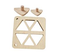 Generico Riceball Mold - Wood 22 x 22 x 1,5 cm / 25 x 10 x 1,5 cm Classic Non-Stick Triangular Sushi Press | Wooden Rice Ball Mold | DIY Kitchen Tool For Home Picnic Lunch Meal Prep