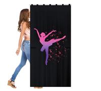 Genérico Rideaux de confidentialité pour danse - Rideaux discrets portables pour vestiaires derrière des bambous, comme accessoire pour danseurs de 150 x 80 cm