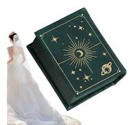 Generico Ring Box - Velvet, Vintage Decorative Book Box,fashionable Storage Case Holder Organizer |Book Shape Organizer for Jewelry Women Men Travel Engagement Proposal