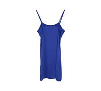 Generico Robe d'Été Femme Longue Décontracté Confortable Vêtements d'Été Élégant Large Robe De Soleil Vintage Cérémonie Robe de Soirée Camisole Élastique Vacances Robe de Plage de Plage, bleu, XS