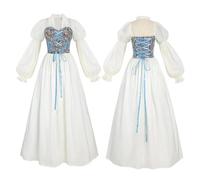 Genérico Robe Renaissance pour filles, robe médiévale pour femme