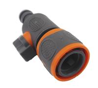 Generico Robinet d'arrêt flexible | Adaptateur de rechange pour tuyau à connexion rapide - Valve connecteur d'arrêt - pour irrigation dans la cour, le jardin, l'agriculture, la pelouse et la terrasse