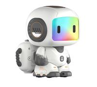 Genérico Robot de jeu programmable rechargeable avec lumière et musique | Jouets interactifs de robot avec télécommande, cadeau pour fille et garçon, famille, école en plein air