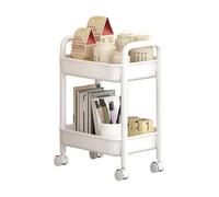 Genérico Rolling Cart - PP - 14,57 x 10,63 x 19,49 po Utility Cart Waterproof and Ergonomic Design | Kitchen Storage Carts On Wheels, Organizer for Kitchen, Pantry, Bathroom, Office, Craft Supplies
