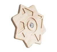 Generico Rotating Wooden Dragon Chew Toy for Cats - Interactive Cage Accessory Wheel | Interactive Hamster Toys | Rotating Chinchilla Chew Toys | Hamster ExerciseToy, Bunny Biting Toy for Playing