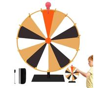 Generico Roue pivotante, roue tournante | Roue de récompense colorée effaçable, Roulette de table Spinner of Fortune Gira The with Erase, 10/15 Slots Game Spinner Wheel