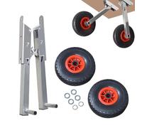 Generico Roues à Moteur Hors-Bord réglables - Kit de Roue lanceuse, Conception Portable, kit de Lancement Pliable | pour Bateaux gonflables, Kayak et Bateaux gonflables, Rend Le Transport