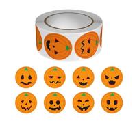 Generico Rouleau d'autocollant d'automne | Cartoon Pumpkin Witch Castle Bat Roll de Autocollants de , Halloween, maquillage adhésif de longue durée ou autocollants de traitement pour l'emballage