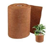 Genérico Rouleau de doublure en noix de coco 50 x 200 cm | Doublure panier suspendu | Tapis de culture noix de coco | Feuilles en fibre de coco | Doublure pour jardin, paniers suspendus, pots de
