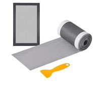 Generico Ruban adhésif pour moustiquaire | Patch adhésif fort découpable avec raclette | Kit de réparation de patchs moustiquaires | Pour terrasse, balcon, filet trous | Solution rapide pour intérieur
