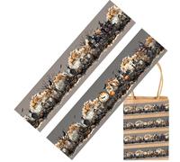 Genérico Ruban adhésif pour scrapbooking - Ruban adhésif de masquage pour Halloween, autocollants gothiques festifs pour journal scolaire, travaux manuels et cadeaux