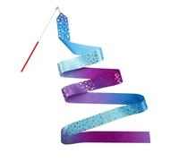 Genérico Ruban Dancer Wand - Colorful Foldable Gradient Twirling Streamers, Dance Twirling Sticks Party Favors For Parties Classrooms Talent Shows Fitness Training Games