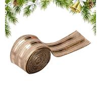 Genérico Ruban pour sapin de Noël, ruban décoratif de Noël pour décorer - Décoration pour anniversaire, mariage, célébration, projet créatif nœuds floraux Guirlandes