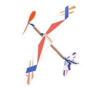 Genérico Rubber Band Powered Throwing Glider Airplane - Mousse 218 Small Model Plane - Youth Aviation Toy Outdoor Flying Toy for Kids - Mixed Colors Random