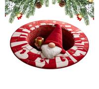 Genérico Rugs de Noël | Illusion optique sans glissement | Design 3D Festive GNOME avec décoration en peluche douce pour Bedroom Living Room Entryway Dorm Apartment Farmhouse Winter Holiday Party