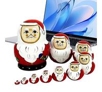 Generico Russe Matriochka - De Taille compacte et Peinte à la Main - Ensemble de poupées imbriquées Russes en Bois | pour entrée, Chambre De, Chambre d'enfant, Centre de Table Festif