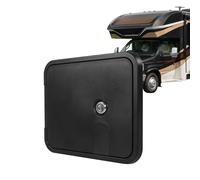 Generico RV Cable Hatch - ABS And Stainless Steel, Screw-Fixed Cord Hatch Waterproof And | 180° Openable Power Inlet Cover, RV Power Cord Door For Trailer, Yacht, Motorhome, Marine Use