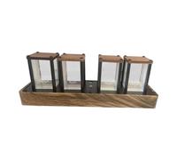 Generico RVB Nixie Tube Horloge LED Horloge de Bureau Réveil Glow Tube Décor